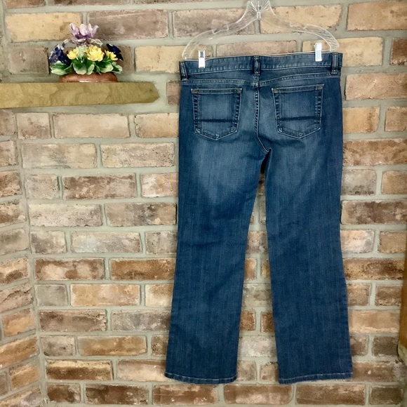 LANDS’ END Canvas Low Rise Boot Cut Jeans SZ-31 - Picture 2 of 11